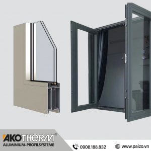 Cửa sổ mở quay Akotherm A65