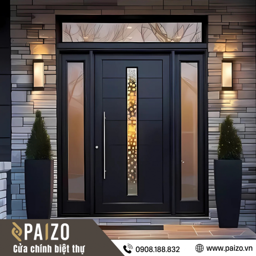 Cửa chính bản lề ẩn - P9312