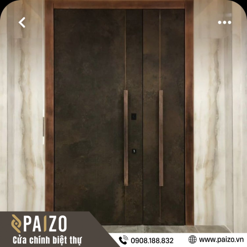 Cửa chính bản lề ẩn