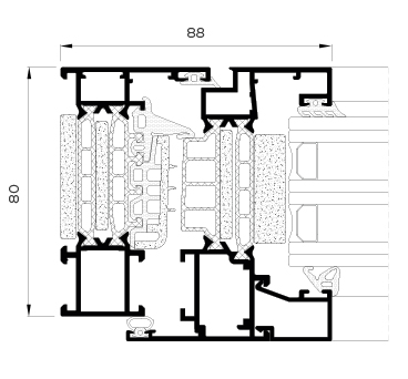Cửa đi mở quay Cortizo 80 Industrial (3)
