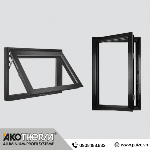 Cửa sổ mở hất Akotherm Z65 - Cầu cách nhiệt