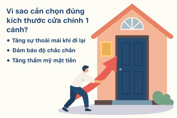 kích thước cửa chính